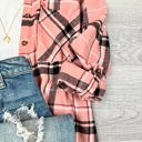 S-M Muave Everyday Casual Oversized Long Sleeve Flannel | Mauve