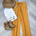 Large Mustard Comfy on the go Pants