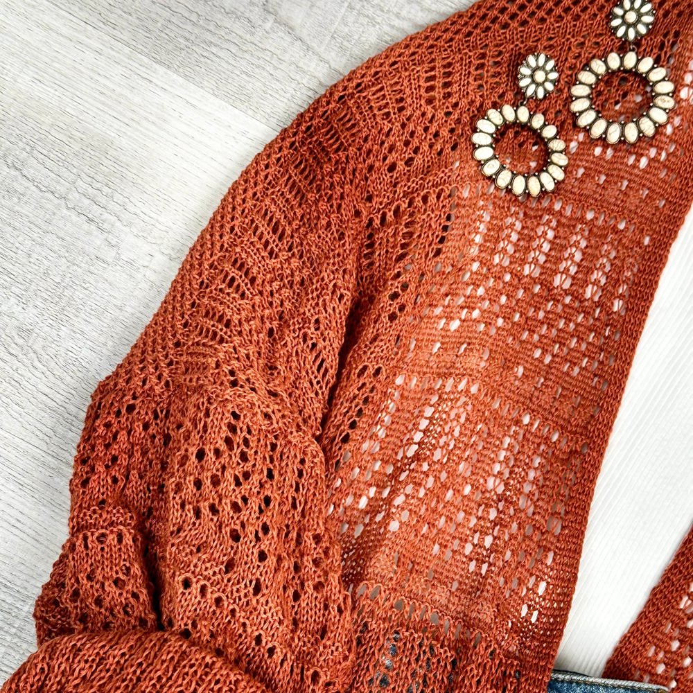 Crochet Netted Cardigan