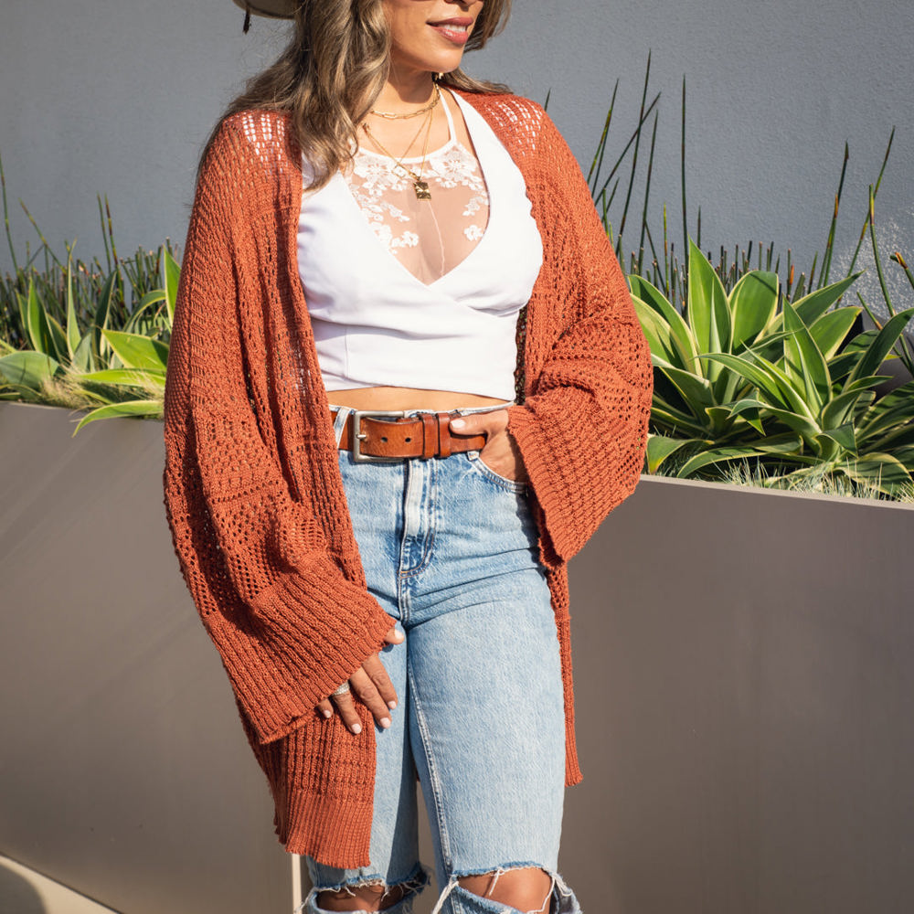 Crochet Netted Cardigan