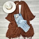 One Size Fits Most Cocoa Kayla Cozy Bohemian Ruana