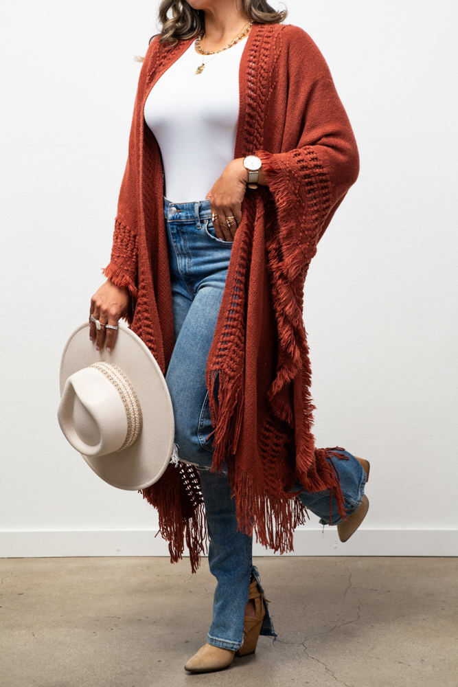 Kayla Cozy Bohemian Ruana