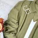 Small Olive Lumi Lightweight button up