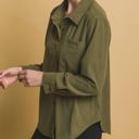 Small Olive Lumi Lightweight button up