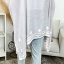 One Size Fits Most Stone Meghan Embroidered Boho Kimono / Kimonos boho chic Cover-up