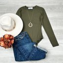  Mila Long Sleeve Round Neck Bodysuit