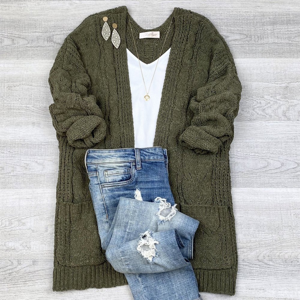 Super Soft Cable knit Cardigan