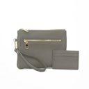 Stone Gray Wristlet Wallet