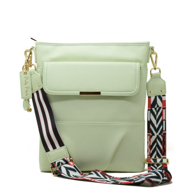 Crossbody Laptop Bag - Mint Green