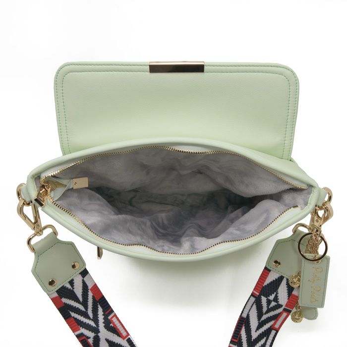 Crossbody Laptop Bag - Mint Green