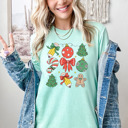  Christmas Teacher Doodle Graphic Tee