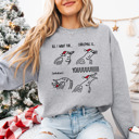  All I Want For Christmas Meme Parody Bella Canvas Sweater