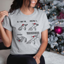 Small Athletic Grey All I Want For Christmas Meme Parody Bella Canvas Tee