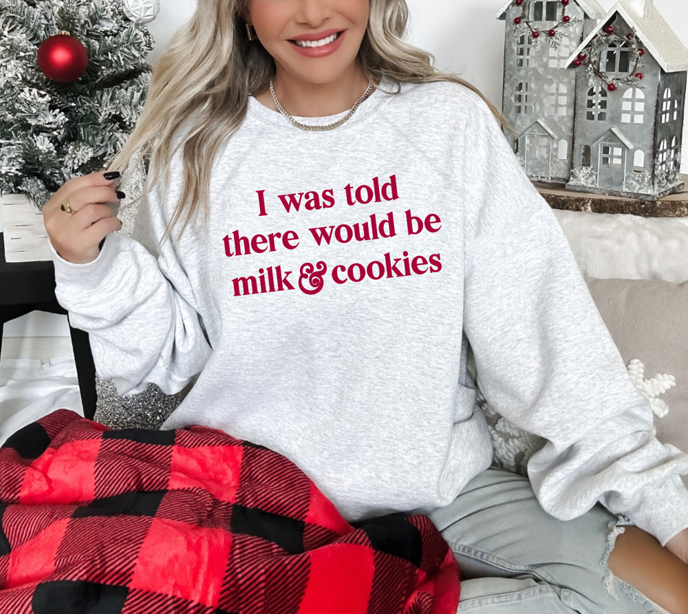 Milk & Cookies Bella Canvas Christmas Sweater