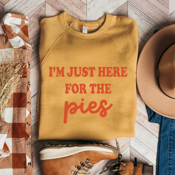 Here for the Pies Bella Canvas Soft Fleece Sweaters