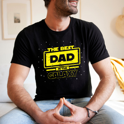 Best Dad In The Galaxy Parody Fandom Gift Tee