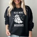  Bella Canvas Halloween Ghost Read More Boooooks Teacher Sweater