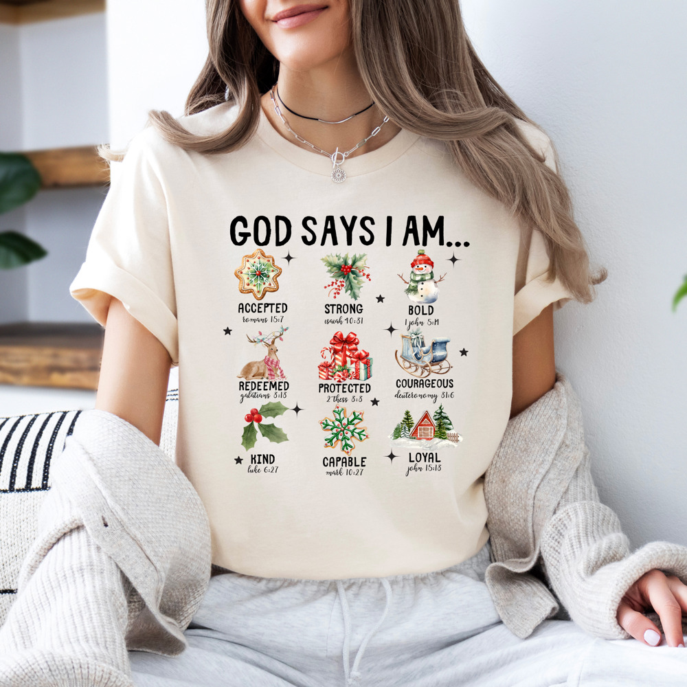 Faith Christmas Bible Verse Style Holiday Bella Canvas Tee