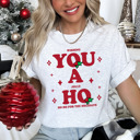  Wishing You A Jolly Ho Ho Ho For The Holidays Bella Canvas Tee