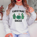  Plant Lover 'Christmas Succs' Holiday Bella Canvas Sweater