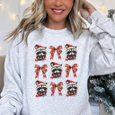  Trendy Raccoon Coquette Bow Bella Canvas Christmas Sweater