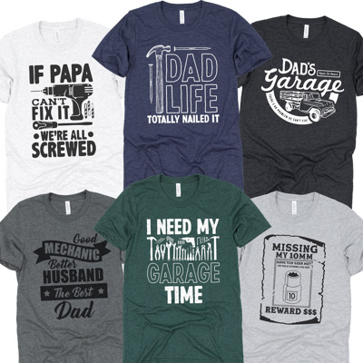 Dad's Garage Soft Bella Canvas Gift Tees