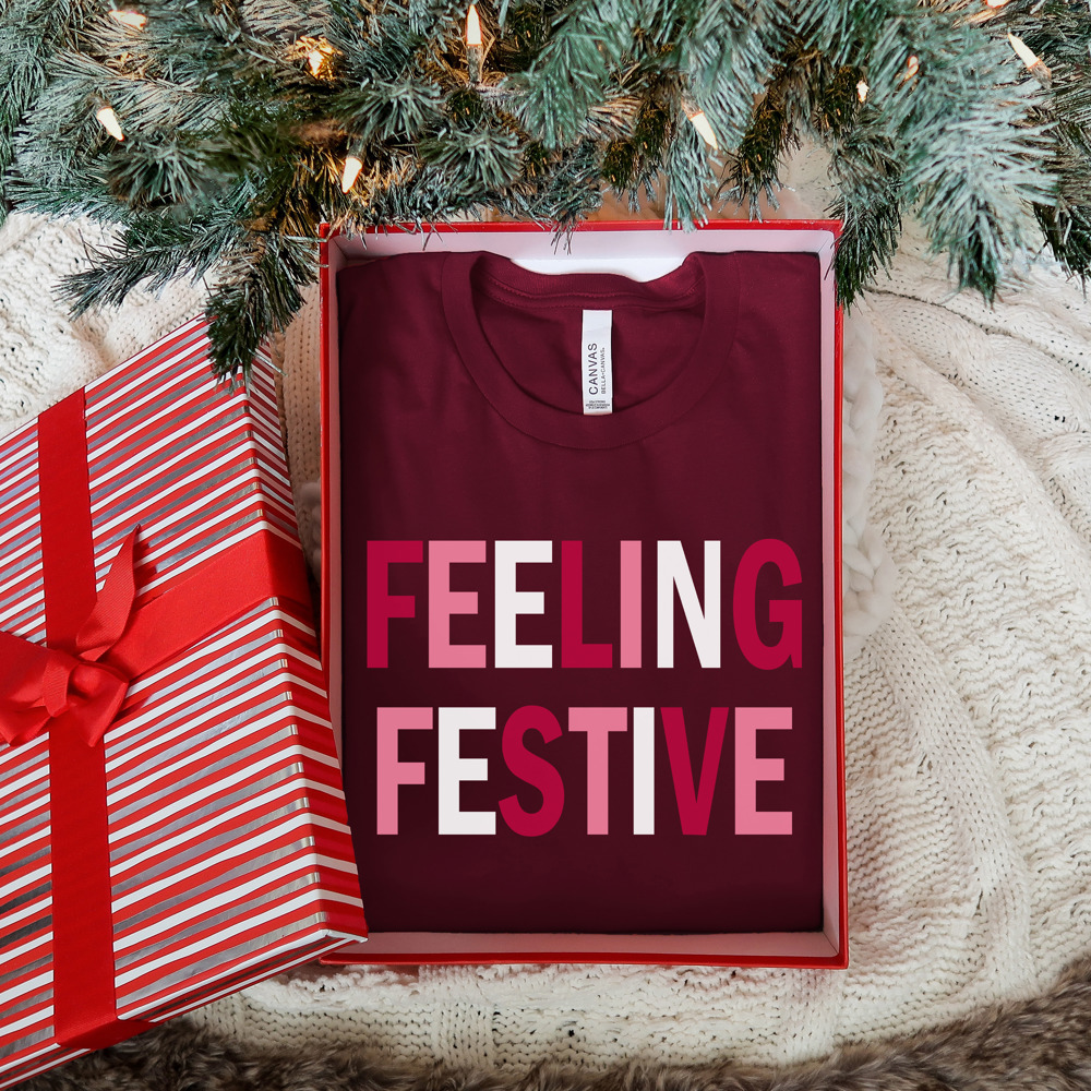 Feeling Festive Holiday Graphic Tee