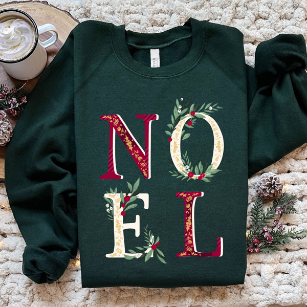 Cozy Christmas Noel Bella Canvas Sweaters