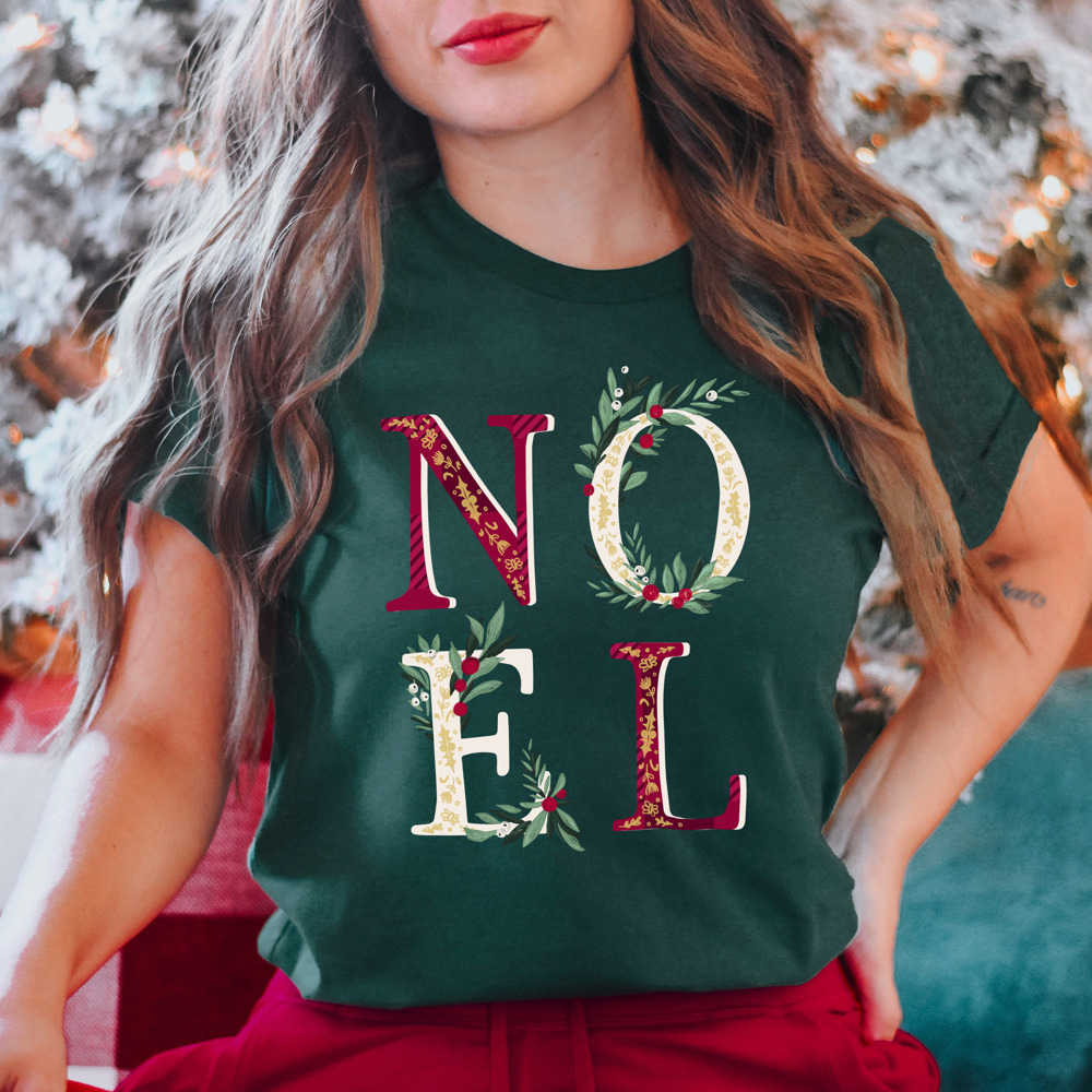 Noel Christmas Style Soft Print Graphic Tee