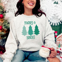  Soft Merry and Bright Ombre Chrsitmas Bella Canvas Sweater