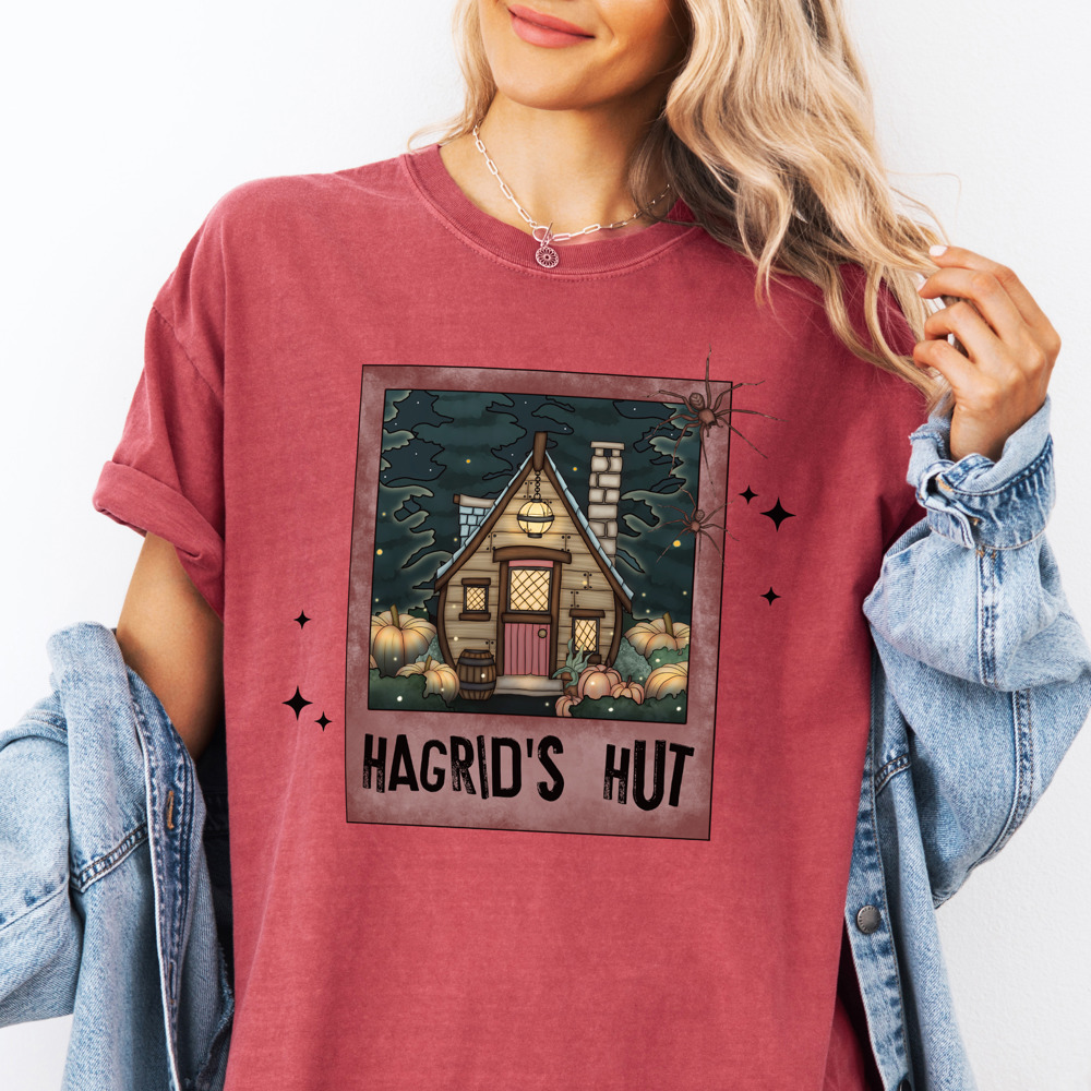 Hagrids Hut And Magical Beasts Wizard School Comfort Colors Tee