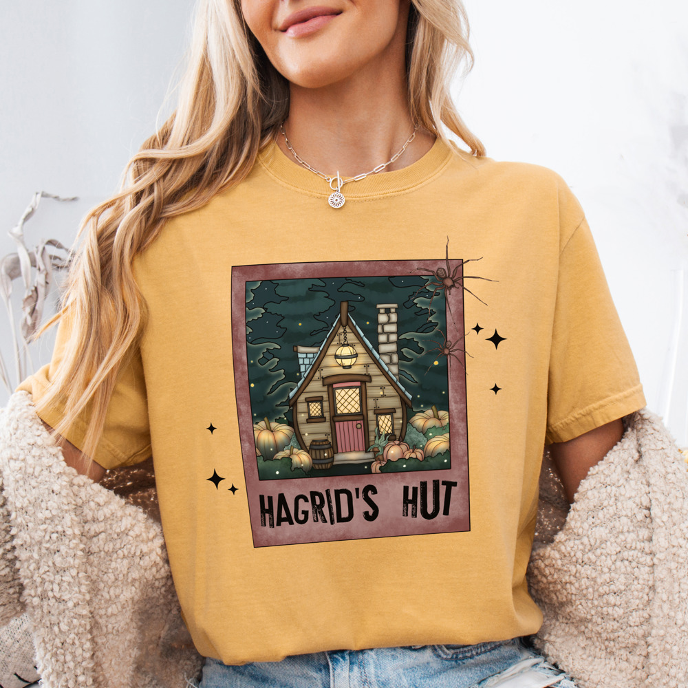 Hagrids Hut And Magical Beasts Wizard School Comfort Colors Tee