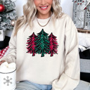  Bella Canvas Christmas Tree Fleece Sweater