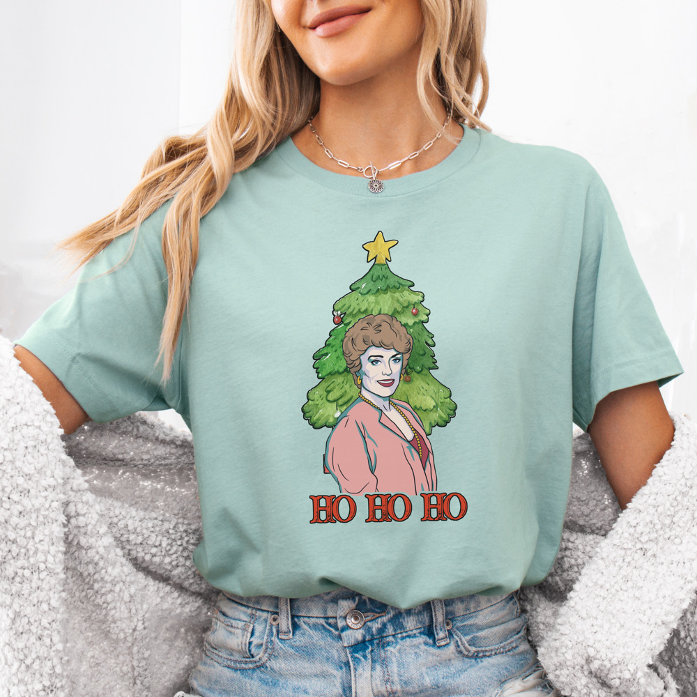 Blanche's Golden Christmas Ho Ho Ho Bella Canvas Tee