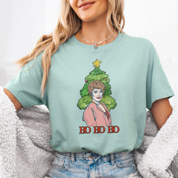 Blanche's Golden Christmas Ho Ho Ho Bella Canvas Tee