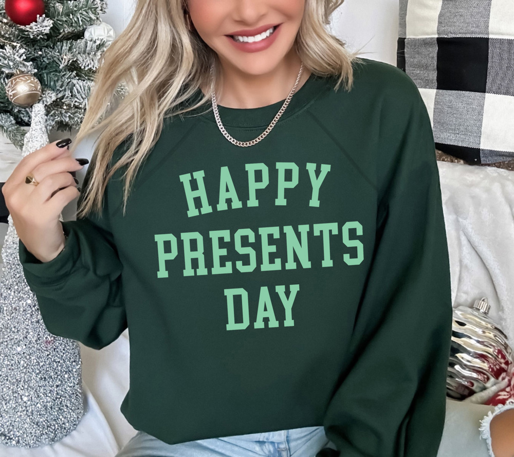 Happy Presents Day Christmas Festive Sweater