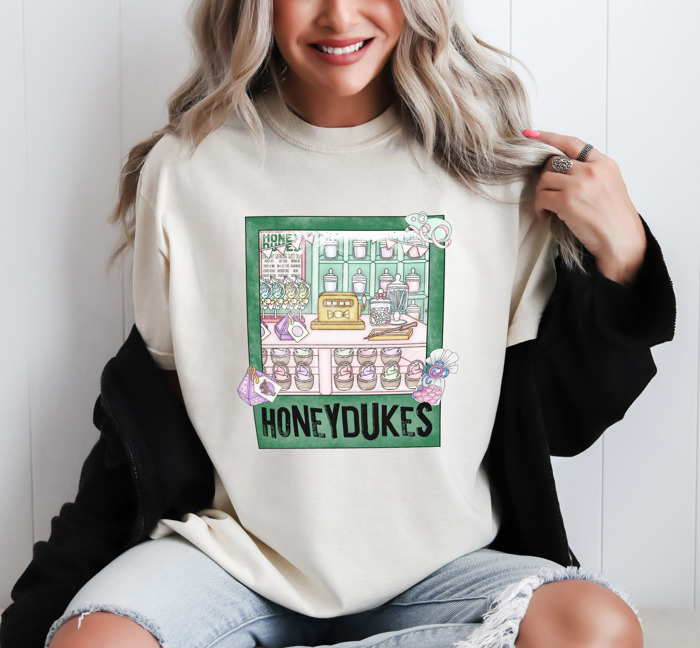 Wizarding Village Sweets Shop Movie Inspired Comfort Colors Tee