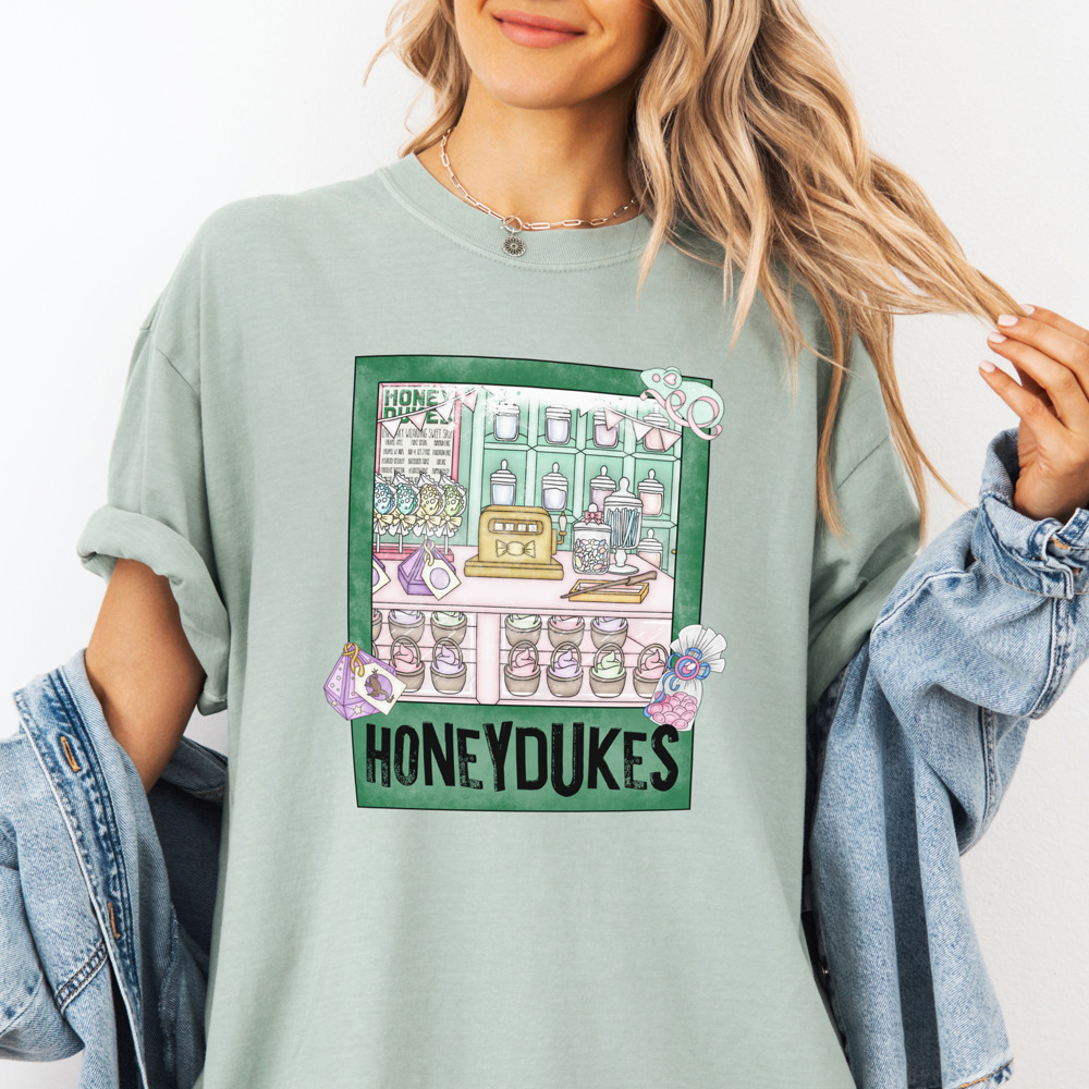 Wizarding Village Sweets Shop Movie Inspired Comfort Colors Tee