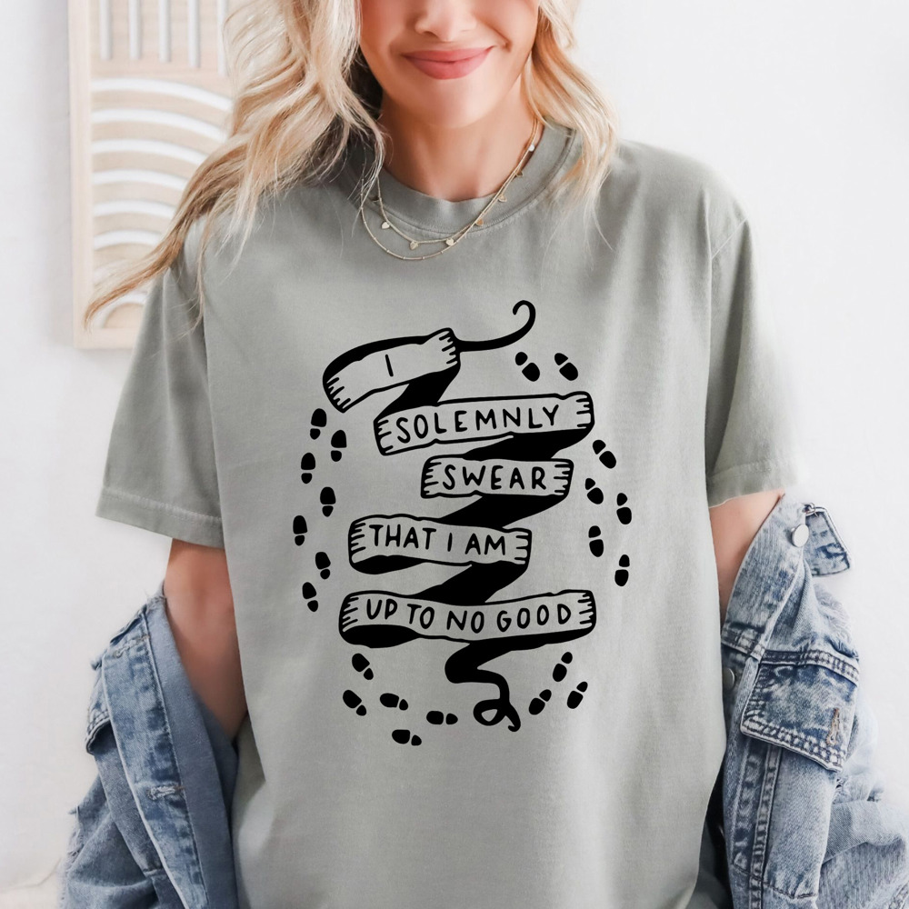 Up To No Good Wizarding Movie Inspired Comfort Colors Tee