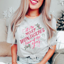  Wonderful Time Of Year Christmas Bella Canvas Tee