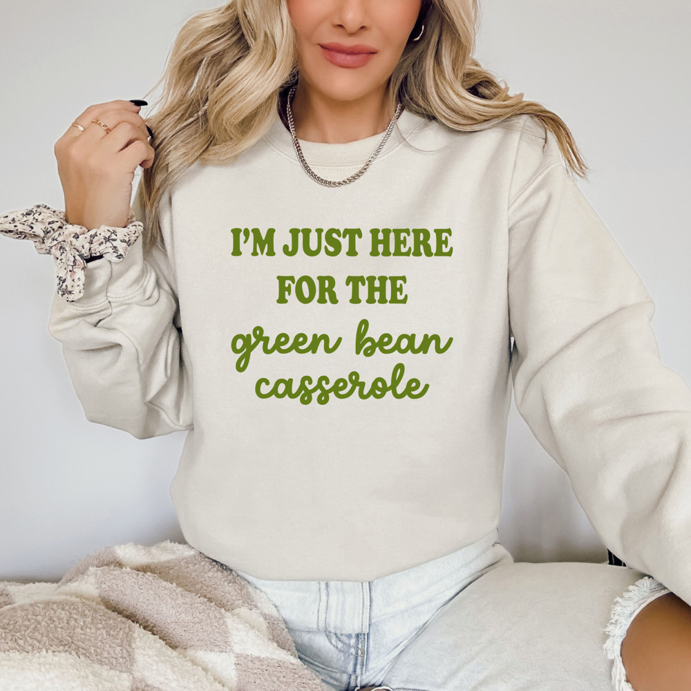 Thanksgiving Bella Canvas Green Bean Casserole Funny Sweater