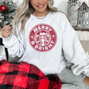  Merry and Bright Bella Canvas Christmas Coffee Style Sweater