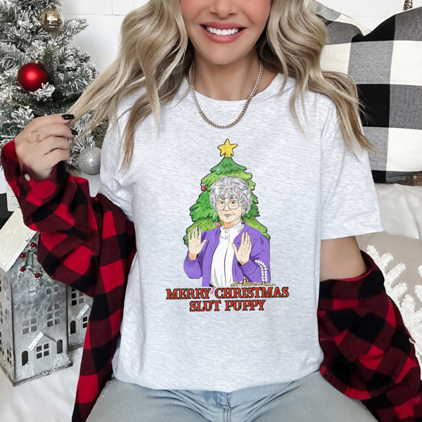 Sophia's Golden Christmas Holiday Bella Canvas Tee