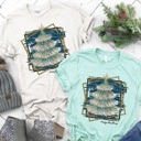  Merry Christmas Tree Bella Canvas Tee