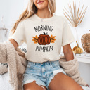  Autumn Style Morning Pumpkin Thanksgiving Graphic Tee