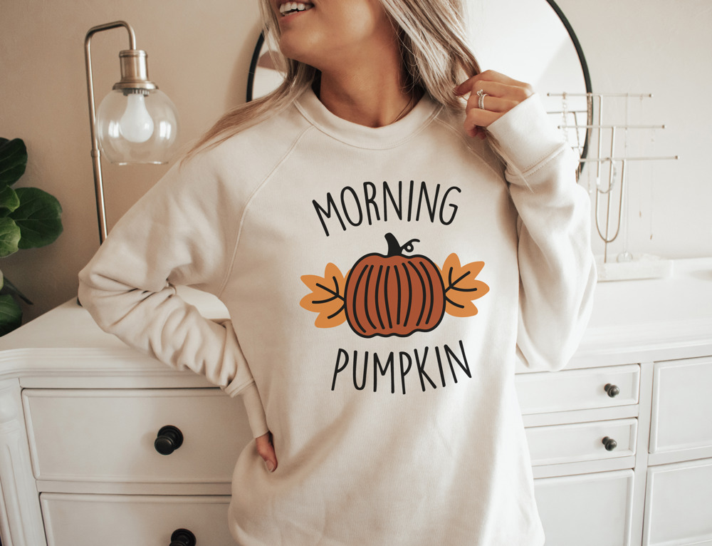 Morning Pumpkin Bella Canvas Thanksgiving Sweater