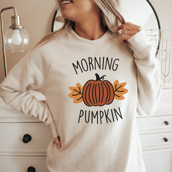 Morning Pumpkin Bella Canvas Thanksgiving Sweater