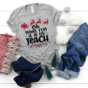  Oh What Fun It Is To Teach Christmas Teacher Bella Canvas Tee