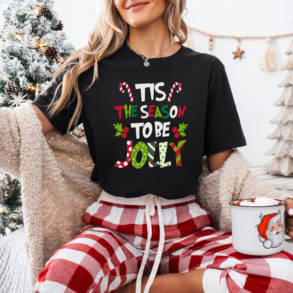 Tis The Season To Be Jolly Bella Canvas Tee