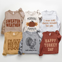  Classic Premium Bella Canvas Thanksgiving Fleece Sweaters